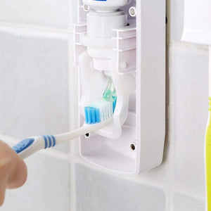 2-en-1: Distributeur de dentifrice et porte-brosse à dents solide et durable